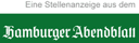 Stellenanzeigen aus Hamburger Abendblatt / Bergedorfer Zeitung / Hamburger Wochenblatt / Niendorfer Wochenblatt